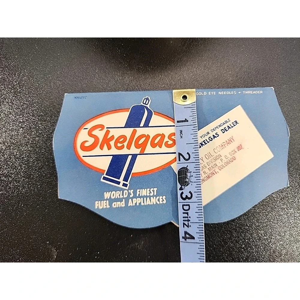 Vintage Skelgas Dealer Promo SKELLY OIL, CO Sewing Needle Pak Pack Advertising‎